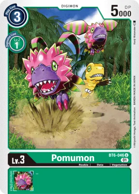 Pomumon, Digimon card BT6-046