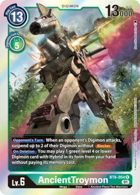 AncientTroymon, Digimon card BT6-054