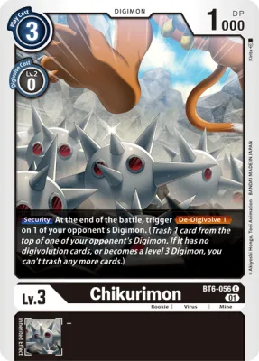 Chikurimon, Digimon card BT6-056