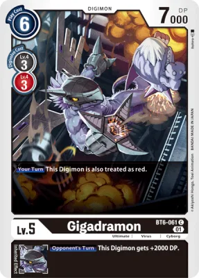 Gigadramon, Digimon card BT6-061