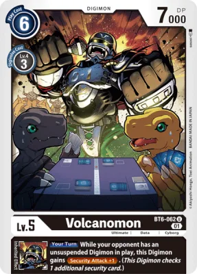 Volcanomon, Digimon card BT6-062