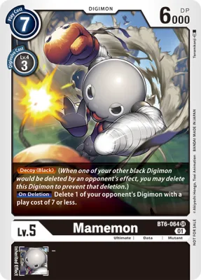 Mamemon, Digimon card BT6-064