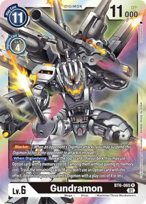 Gundramon, Digimon card BT6-065