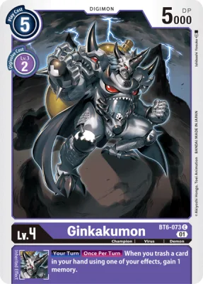 Ginkakumon, Digimon card BT6-073