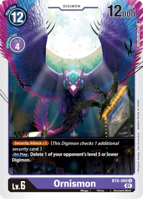 Ornismon, Digimon card BT6-080