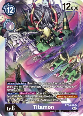 Titamon, Digimon card BT6-081