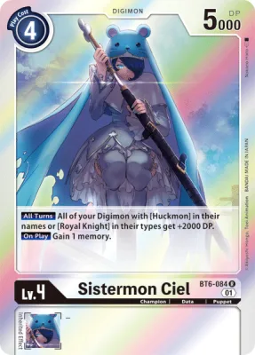 Sistermon Ciel, Digimon card BT6-084