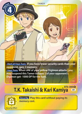 T.K. Takaishi & Kari Kamiya, Digimon card BT6-089