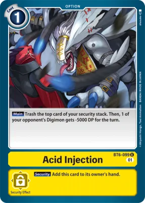 Acid Injection, Digimon card BT6-099