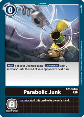 Parabolic Junk, Digimon card BT6-104