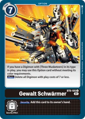 Gewalt Schwärmer, Digimon card BT6-105