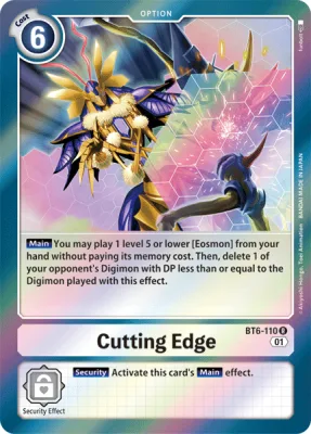 Cutting Edge, Digimon card BT6-110