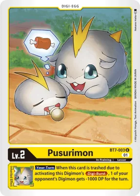 Pusurimon, Digimon card BT7-003