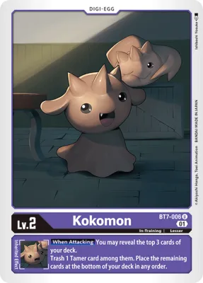 Kokomon, Digimon card BT7-006