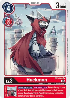 Huckmon, Digimon card BT7-009