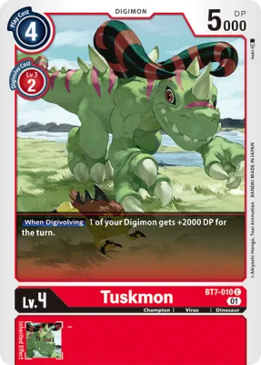 Tuskmon, Digimon card BT7-010