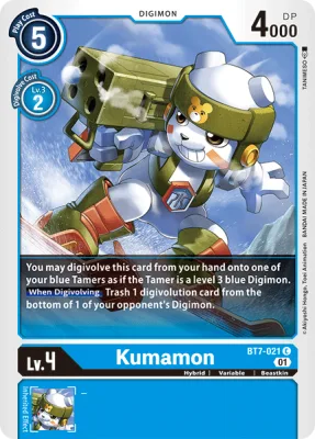 Kumamon, Digimon card BT7-021