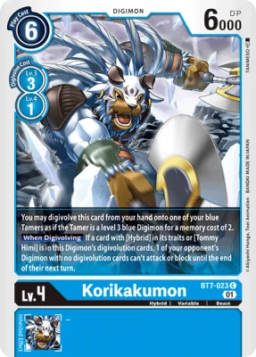 Korikakumon, Digimon card BT7-023