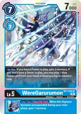 WereGarurumon, Digimon card BT7-026