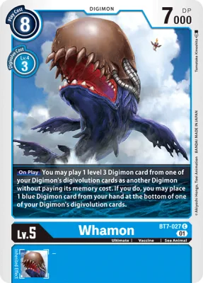 Whamon, Digimon card BT7-027