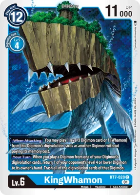KingWhamon, Digimon card BT7-028