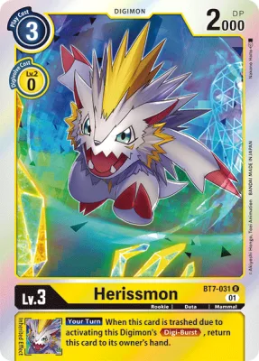 Herissmon, Digimon card BT7-031