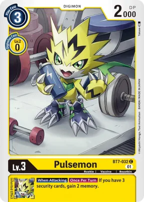 Pulsemon, Digimon card BT7-032