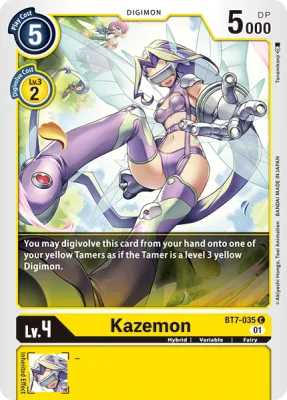 Kazemon, Digimon card BT7-035