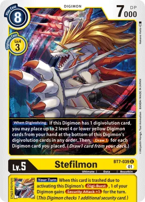 Stefilmon, Digimon card BT7-039