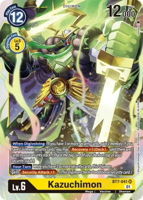 Kazuchimon, Digimon card BT7-041