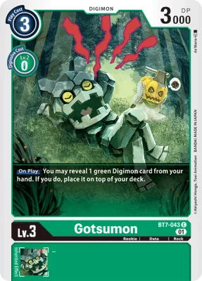 Gotsumon, Digimon card BT7-043