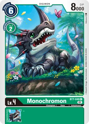 Monochromon, Digimon card BT7-048