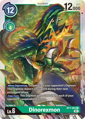 Dinorexmon, Digimon card BT7-053