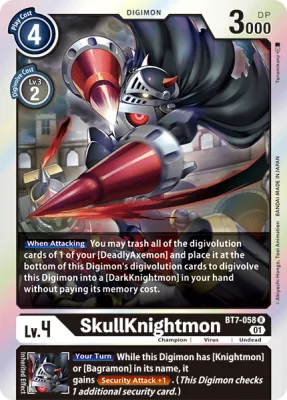 SkullKnightmon, Digimon card BT7-058