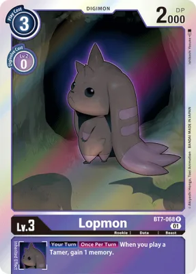 Lopmon, Digimon card BT7-068