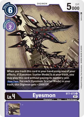 Eyesmon, Digimon card BT7-072