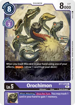 Orochimon, Digimon card BT7-076