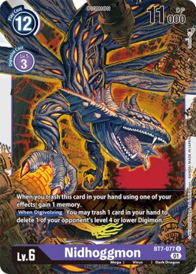 Nidhoggmon, Digimon card BT7-077