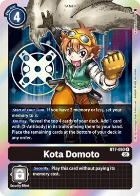 Kota Domoto, Digimon card BT7-090
