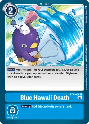 Blue Hawaii Death, Digimon card BT7-095