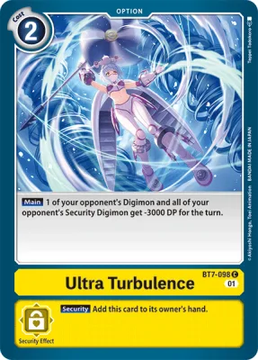 Ultra Turbulence, Digimon card BT7-098