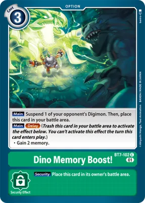 Dino Memory Boost!, Digimon card BT7-102