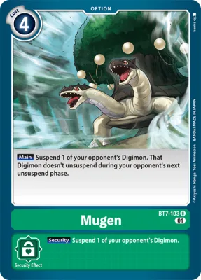 Mugen, Digimon card BT7-103