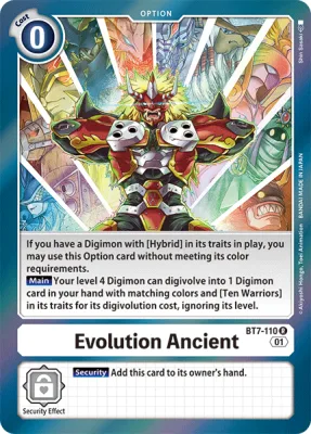 Evolution Ancient, Digimon card BT7-110