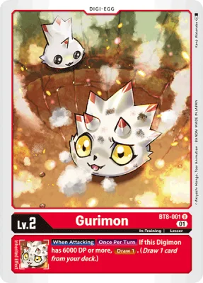 Gurimon, Digimon card BT8-001