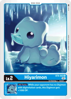 Hiyarimon, Digimon card BT8-002