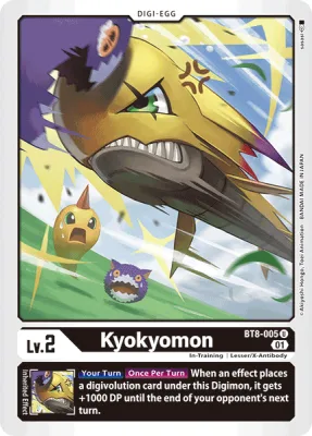 Kyokyomon, Digimon card BT8-005