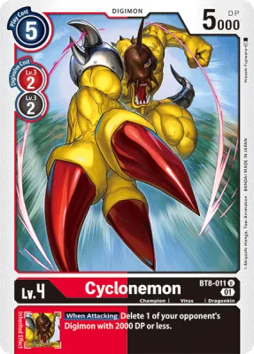 Cyclonemon, Digimon card BT8-011