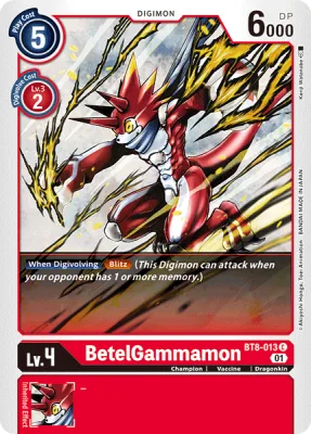 BetelGammamon, Digimon card BT8-013