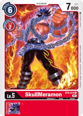 SkullMeramon, Digimon card BT8-014